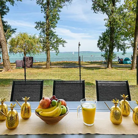 Karolina Lakefront With Private Garden & Apartmán Siófok